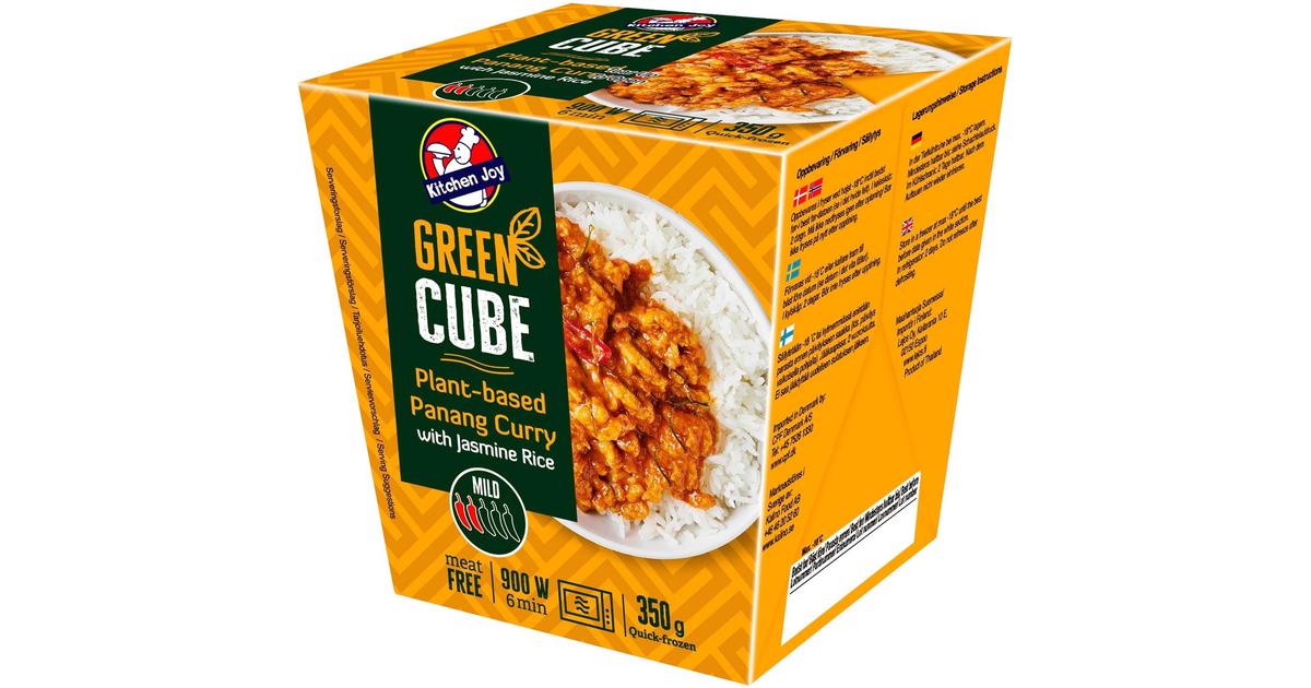 350g Kitchen Joy Green-Cube Kasvispohjainen Panang Curry, soijaproteiinia  ja jasmiiniriisiä, pakasteateria | S-kaupat ruoan verkkokauppa