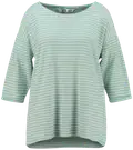 sage green/offwhite stripe