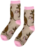 Beige/lila