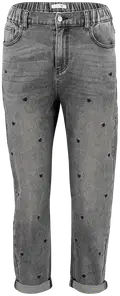 grey/black heart