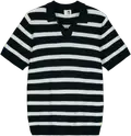 D.blue-white striped
