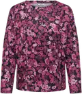 BLACK W. PINK FLOWERS