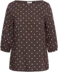 Seal Brown/Turtledove Dot