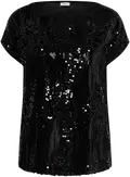 Black W/ Black Sequins
