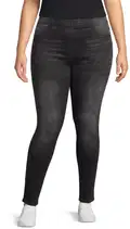 Black denim washed