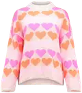 beige/pink heart