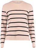 beige/black stripe