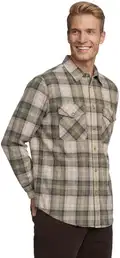 Navy/Green Check