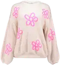 beige/pink flower