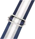 Navy/silver stripe