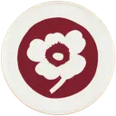 Marimekko Oiva / Unikko lautanen 25 cm