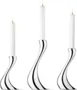 Georg Jensen Cobra kynttiläjalka 3 kpl