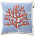 Lexington Summer print embroidered tyynynpäällinen 50x50cm sininen/koralli