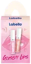 Labello Glossy Lips lahjapakkaus 2024 sis. 2kpl