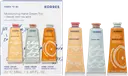 KORRES Hand Cream Trio käsivoidepakkaus 3 x 50ml