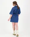 CK Jeans Boxy Belted Shirt Dress farkkukankainen paitamekko