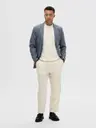 SELECTED HOMME Slh180-relaxed crop ron linen housut