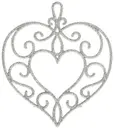 Weiste Eko-puukuitu sydän 110mm, hopea