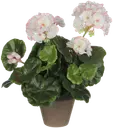 Mica decorations Pelargonia 34 cm valkoinen