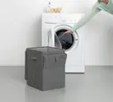 Brabantia pinottava pyykkikori 35L pepper black