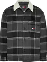 Tommy Jeans Tjm check sherpa overshirt ext fleecetakki