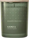 Skandinavisk FJORD Tuoksukynttilä puukannella 200g, vaaleanvihreä