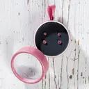 Cailap Hopeakorvakorusetti 2 paria, vaaleanpunaiset