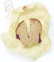 Bee's Wrap mehiläisvaha-voileipäkääre, 1 kpl Honeycomb