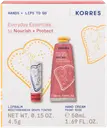 KORRES Winter Essentials käsivoide 50ml + huulivoide 4,5g lahjapakkaus
