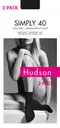 Hudson Simply 40 nilkkasukat 2-paria