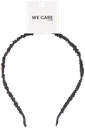 WE CARE ICON. hiuspanta, musta