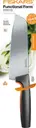 Fiskars Functional Form Santoku veitsi musta 16 cm
