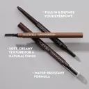 Isadora Sculpting Brow Pen With Brush kulmakynä 82 Medium Brown 0,2 g