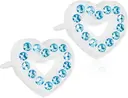 Blomdahl Brilliance Heart Hollow Aquamarine korvakorut 10mm