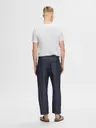 SELECTED HOMME Slh180-relaxed crop ron linen housut