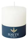 Havi´s Rustiikki pöytäkynttilä valkoinen 70mmx75mm 1kpl 28h