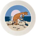 Moomin Arabia Finland Muumi lautanen 19cm Nipsu rannalla