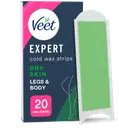 Veet Expert Kylmävahaliuskat Vartalo&jalat kuivalle iholle 20 kpl