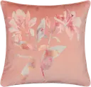 in Bloom tyynynpäällinen Kukka sametti vaaleanpunainen 45x45 cm