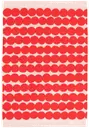 Marimekko Räsymatto Käsipyyhe 50x70 cm punainen/valkoinen