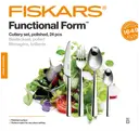 Fiskars Functional Form aterinsetti lahjapakkauksessa, 24-osainen, kiiltävä