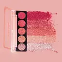Profusion Cosmetics viiden sävyn glitterpaletti Ruby Gems 4,5 g