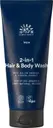 URTEKRAM MEN 2in1 Hair & Body Wash 200ml