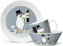 Moomin Arabia Muumi Muumipappa lautanen 19cm harmaa
