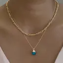 Timi of Sweden Gold Dipped Aquamarine riipus