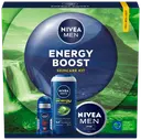 NIVEA MEN Energy Boost lahjapakkaus 2025 sis. 3 tuotetta