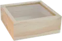 Puulaatikko 22x22x8 cm, lasikansi