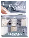 Mavala 3x5ml Franch Manicure Kit White ranskalainen manikyyri valkoinen + tarrat
