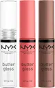 NYX Professional Makeup Butter Gloss Lip Trio lahjapakkaus