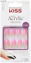 Kiss Salon Acrylic French kynnet - Pink French 28 kpl